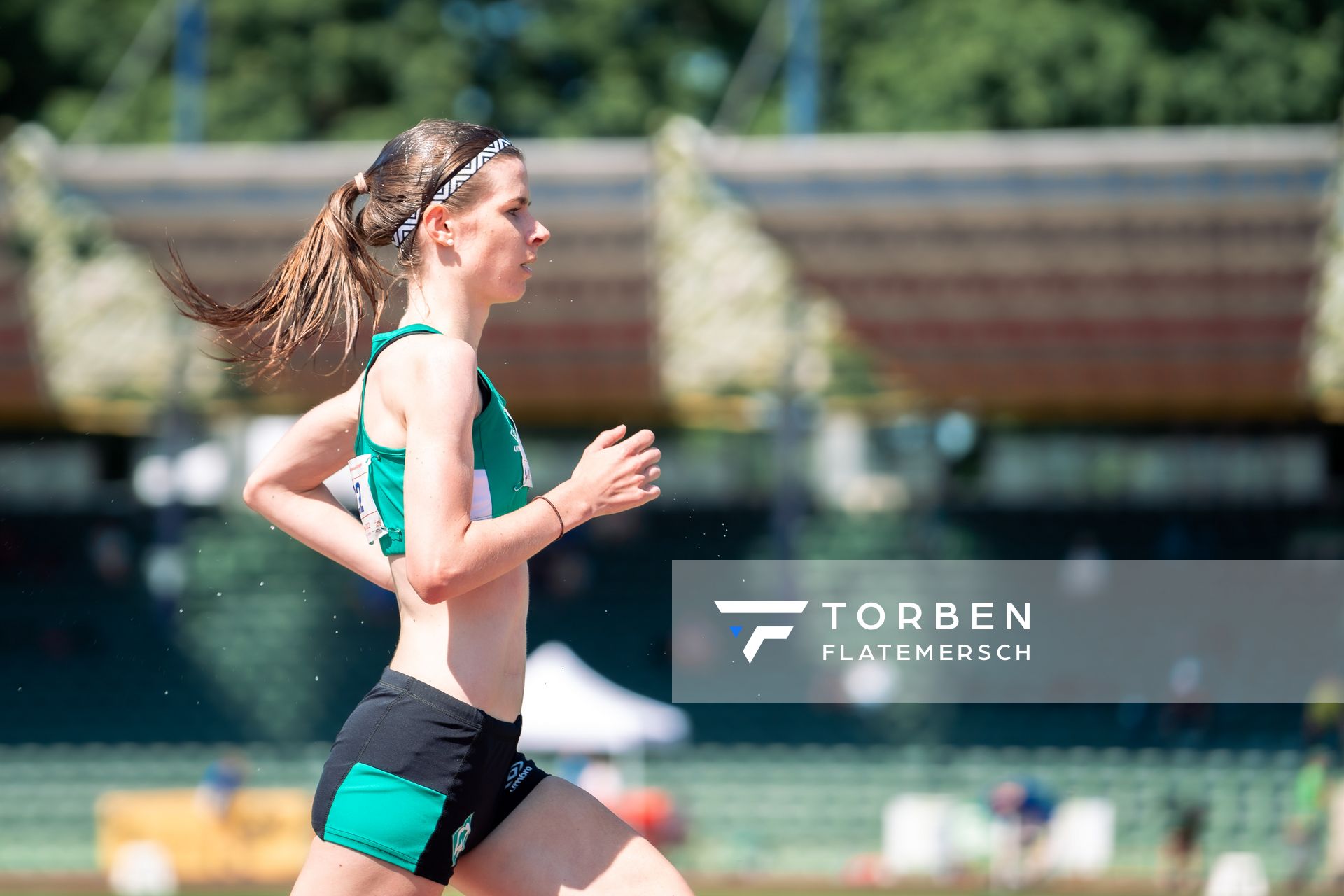 Carolin Kirtzel (SV Werder Bremen) ueber 500m m 03.07.2022 waehrend den NLV+BLV Leichtathletik-Landesmeisterschaften im Jahnstadion in Goettingen (Tag 1)